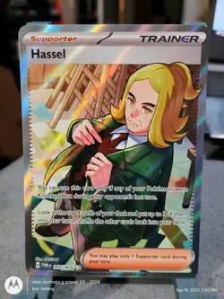 Pokemon Hassel 205/167 Twilight Masquerade Ultra Rare Full Art Holo - Image 1