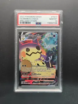 PSA 10 GEM MINT 2022 Pokemon Mimikyu VMAX TG17 Brilliant Stars Trainer Gallery - Image 1