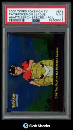 2000 TOPPS POKEMON TV ANIMATION EDITION SERIES 2 THE PATH TO LEAGUE FOIL PSA 9 - Image 1
