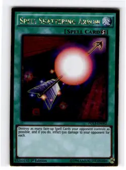 Yu-Gi-Oh 1st edition Spell Shattering Arrow Gold Rare #PGL3-EN082 - Image 1