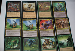 MTG 12x apocalypse planeshift green gold border magic card lot MP - Image 1