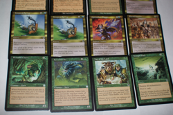 MTG 12x apocalypse planeshift green gold border magic card lot MP - Image 2