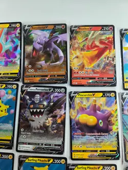 Pokemon V Card Lot 25 Ultra Rare Holo - Surfing Pikachu, Tyranitar, Blaziken - Image 3