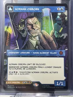 MTG Marvel Spider-Man, Norman Osborn / Green Goblin- Borderless Foil - Image 1