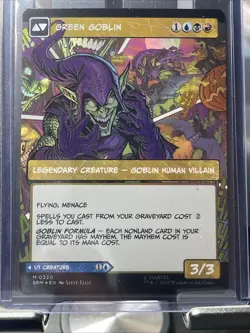 MTG Marvel Spider-Man, Norman Osborn / Green Goblin- Borderless Foil - Image 3