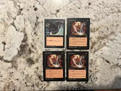 Mtg Dark Ritual x4 - Magic the Gathering Dark Ritual Playset Lp - Image 1