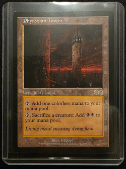 Phyrexian Tower Urzas Saga Rare Lightly Played MTG Magic 2 - Image 1