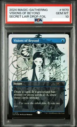 MTG Visions of Beyond Secret Lair Drop Foil PSA10 2024 Free Shipping From Japan - Image 2