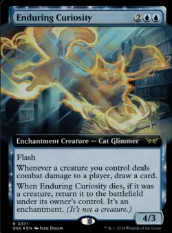 MTG: Duskmourn #371 Enduring Curiosity (Extended Art, Foil) - Image 1