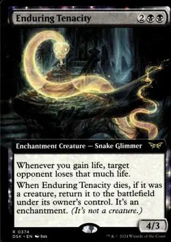 MTG: Duskmourn #374 Enduring Tenacity (Extended Art) - Image 1