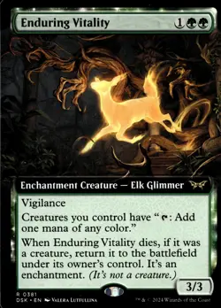 MTG: Duskmourn #381 Enduring Vitality (Extended Art) - Image 1