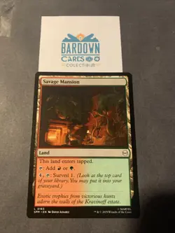 1x Savage Mansion NM Eng MTG - Marvel's Spider-Man - Image 1