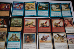 MTG 18x MIRAGE blue red white black magic card lot MP - Image 1