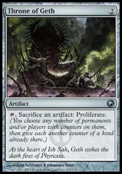 Throne of Geth - Light Play MTG Scars of Mirrodin - Image 1
