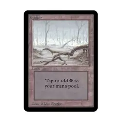 WOTC MtG Alpha Swamp - Ver. 2 (C) VG - Image 1
