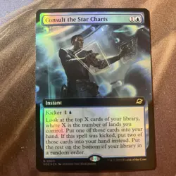 MTG / Consult the Star Charts - Extended Art - FOiL / Nm & Never Played - Image 1