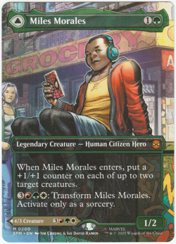 Miles Morales | Ultimate Spider-Man #200 (Borderless) [Marvel's Spider-Man] MTG - Image 1