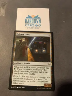 1x Subway Train NM Eng MTG - Marvel's Spider-Man - Image 1