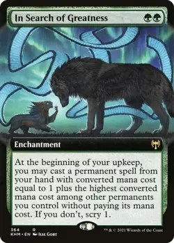 In Search of Greatness [Extended Art] Kaldheim (KHM #64) MtG Near Mint - Image 1