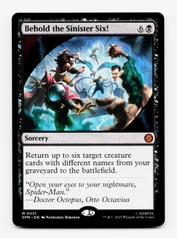 Behold the Sinister Six! [Marvel's Spider-Man] MTG Magic NM/M 💀 - Image 1