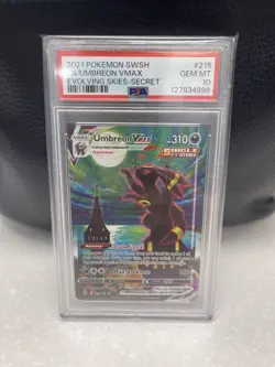 UMBREON VMAX 2021 POKEMON SWORD & SHIELD EVOLVING SKIES PSA 10 “NewCert999” - Image 1