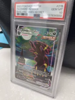 UMBREON VMAX 2021 POKEMON SWORD & SHIELD EVOLVING SKIES PSA 10 “NewCert999” - Image 3
