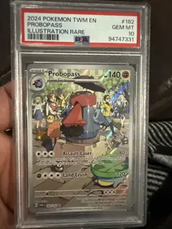 2024 Pokemon Probopass Illustration Rare Twilight Masquerade #182 PSA 10 - Image 1