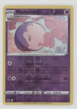 Musharna Reverse Foil Pokemon Sword & Shield #088 - Image 1