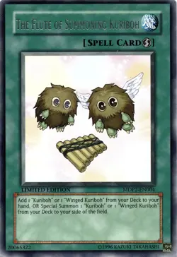 The Flute Of Summoning Kuriboh MDP2-EN004 Rare Limited Edition YuGiOh TCG - Image 1