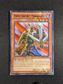 Yugioh - Twin-Sword Marauder BP02-EN079 1st Edition Mosaic Rare NM - Image 1