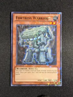 Yugioh - Fortress Warrior BP02-EN078 1st Edition Mosaic Rare LP - Image 1