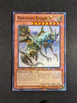 Yugioh - Phantom Dragon BP02-EN065 1st Edition Mosaic Rare LP - Image 1