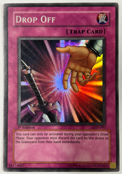 Yugioh LOD-097 Drop Off Super Rare 1st Edition Vintage Original - Image 1
