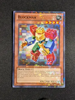 Yugioh - Blockman BP02-EN049 1st Edition Mosaic Rare NM - Image 1