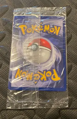 1999 Pokemon Card Warner Bros The First Movie Promo Cello Sealed Pack Black Star - Image 4