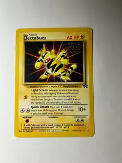VINTAGE POKEMON BLACK STAR PROMO CARD - #2 ELECTABUZZ (WB MOVIE STAMP) WOTC NM - Image 1
