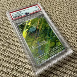 Pokemon TCG Bulbasaur Scarlet & Violet 151 Holo Illustration Card 166/165 PSA 9 - Image 2