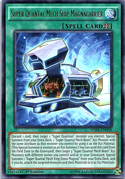 Super Quantal Mech Ship Magnacarrier WIRA-EN038 Yu-Gi-Oh! Card LP 1st Edition - Image 1