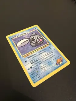 Misty’s Poliwag 89/132 Gym Challenge Unlimited 2000 Pokemon Card Common NM - Image 4