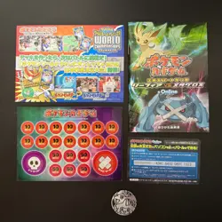 Pokemon Card Rule Book How to Play Leafeon Metagross World Championships set NM - Image 1