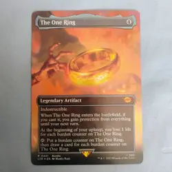 The One Ring Borderless Foil Lord of the Rings LTR MTG NM-M Mythic - Image 1