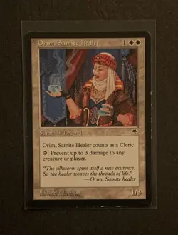 Magic: The Gathering Orim, Samite Healer Tempest 1997 MTG Rare - Image 1