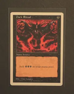 Magic The Gathering Fifth 5th Edition Dark Ritual Common 1997 MTG - Image 1
