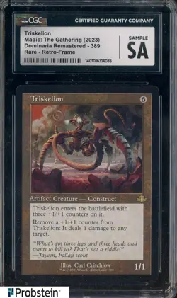 2023 Magic The Gathering MTG Dominaria Remastered #389 Triskelion CGC SA - Image 1