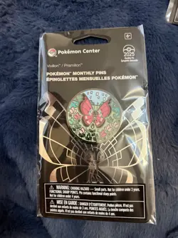 POKEMON CENTER | VIVILLON MONTHLY PINS: ( 2 OF 12 ) HABITAT PIN BADGE TCG - Image 1