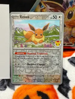 Eevee - (Pokemon Day 2025) Reverse Cosmos Holo Prismatic Evolutions PRE 074/131 - Image 3