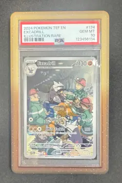 Pokemon Excadrill 174 Temporal Forces Illustration Rare PSA 10 GEM MINT - Image 1