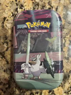 Pokemon Trading Card Game Galar Powers Mini Tin Sirfetch'd 2020 Nintendo - Image 1