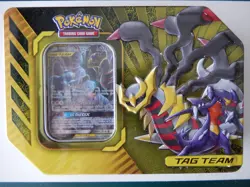 Pokemon Garchomp & Giratina GX Tag Team SM193 with TIN MINT - Image 1