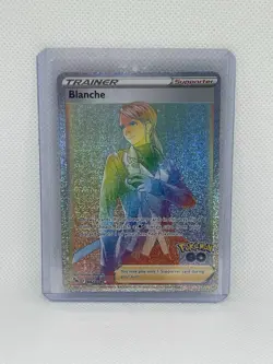 2022 Sword & Shield Secret Rare Blanche Trainer 082/078 Pokemon Go Holo NM - Image 1